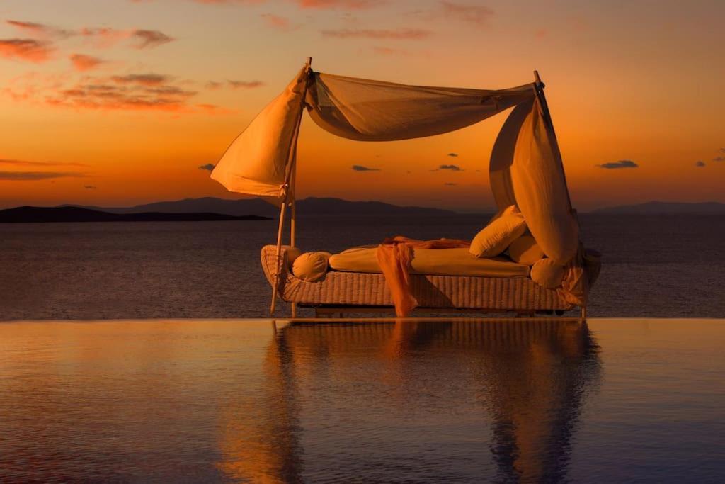 Mykonos Sea View Luxury Villa By Calypso Sunset Villas Mykonos Town エクステリア 写真