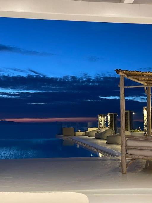Mykonos Sea View Luxury Villa By Calypso Sunset Villas Mykonos Town エクステリア 写真