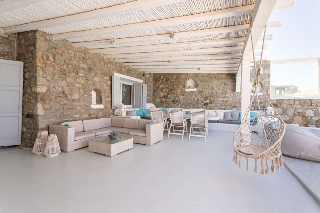 Mykonos Sea View Luxury Villa By Calypso Sunset Villas Mykonos Town エクステリア 写真