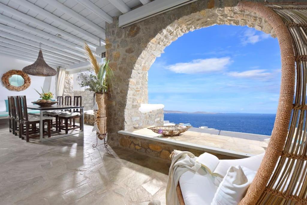 Mykonos Sea View Luxury Villa By Calypso Sunset Villas Mykonos Town エクステリア 写真