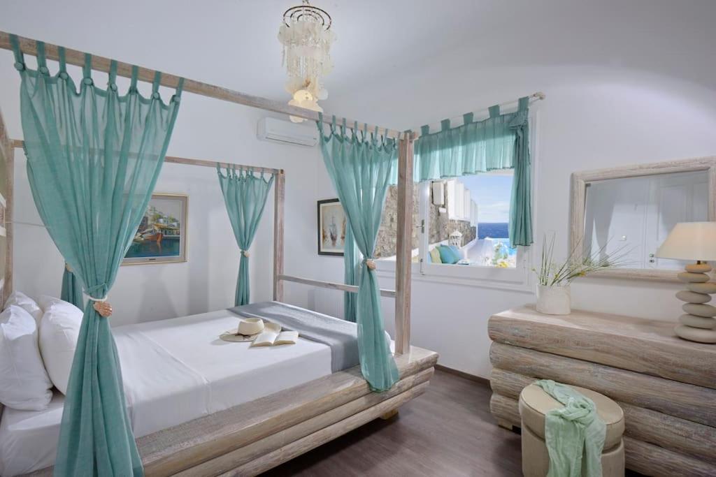 Mykonos Sea View Luxury Villa By Calypso Sunset Villas Mykonos Town エクステリア 写真