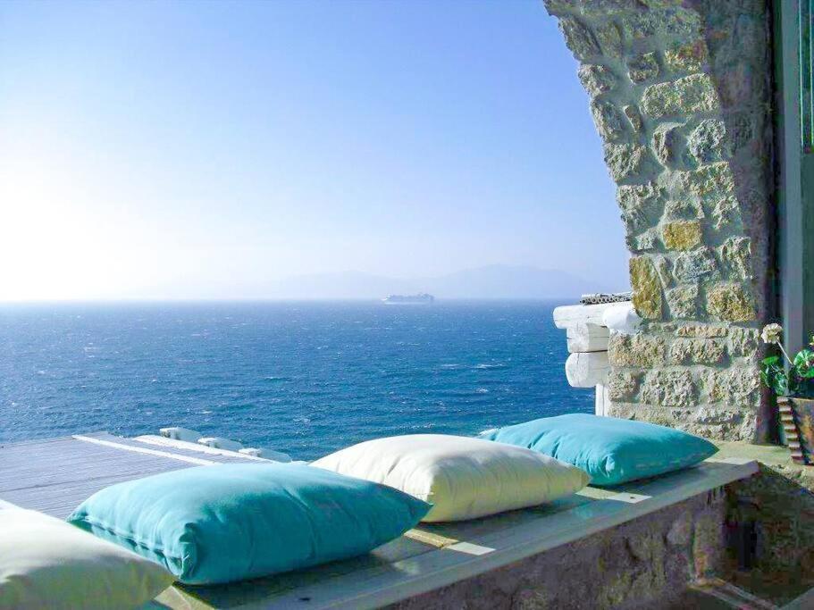 Mykonos Sea View Luxury Villa By Calypso Sunset Villas Mykonos Town エクステリア 写真