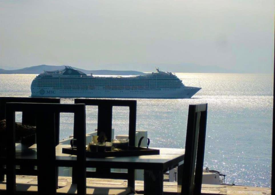 Mykonos Sea View Luxury Villa By Calypso Sunset Villas Mykonos Town エクステリア 写真