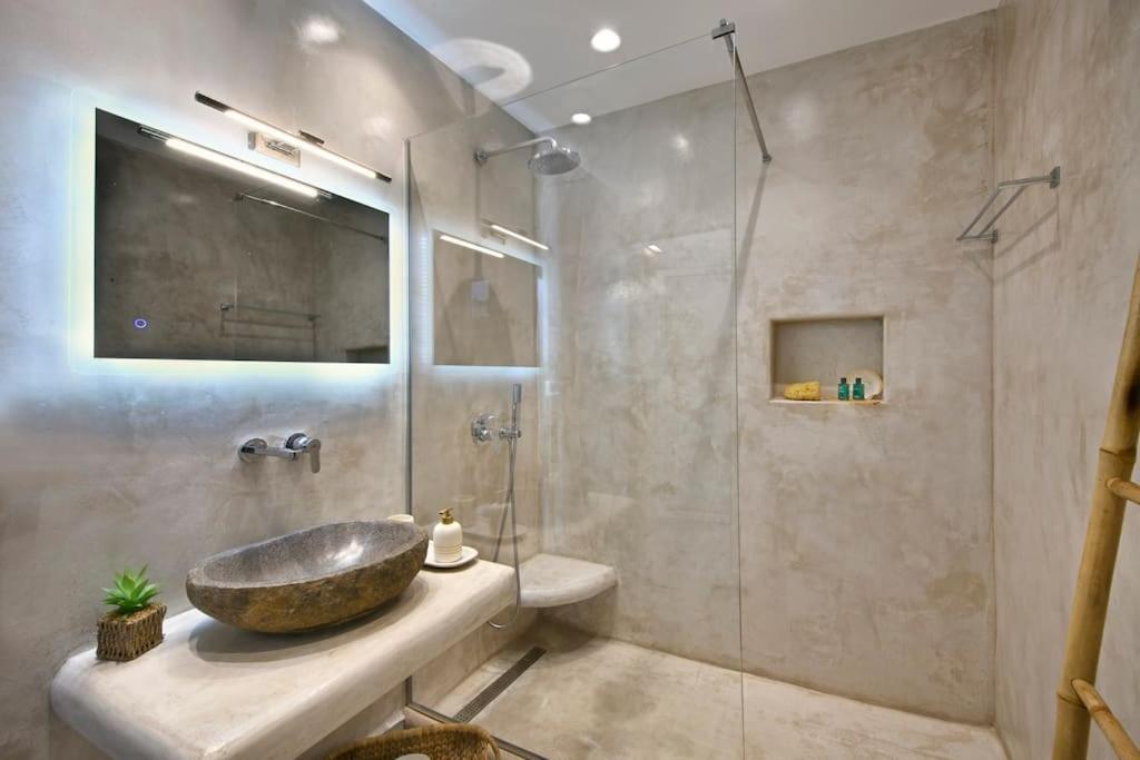Mykonos Sea View Luxury Villa By Calypso Sunset Villas Mykonos Town エクステリア 写真